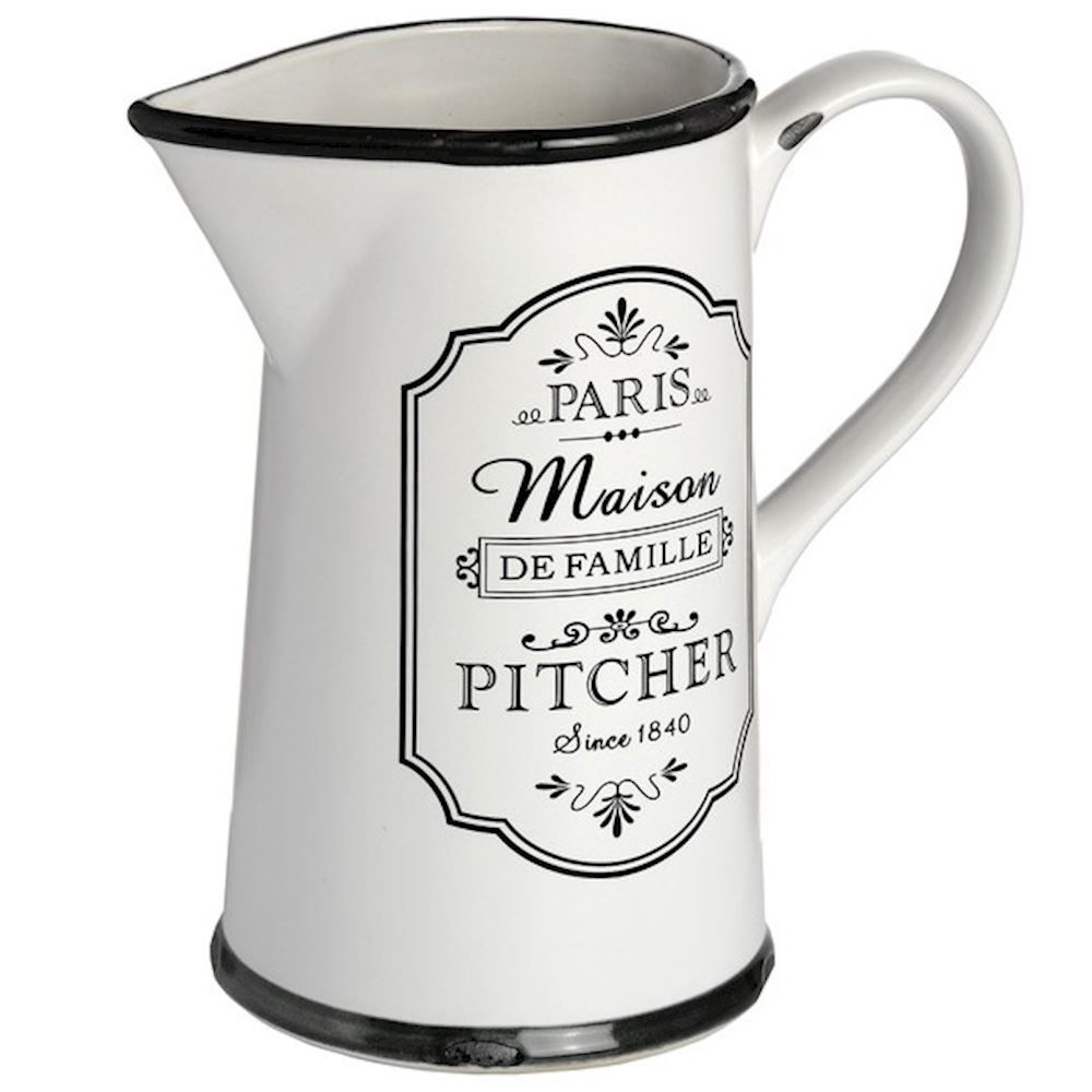 Paris Maison Ceramic Pitcher 19x11x19cm From Wj Sampson