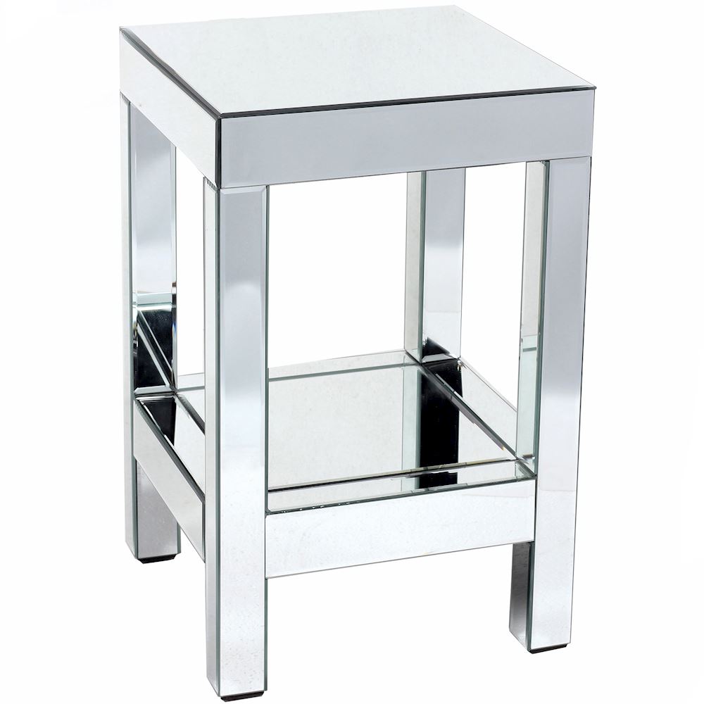 next mirrored lamp table