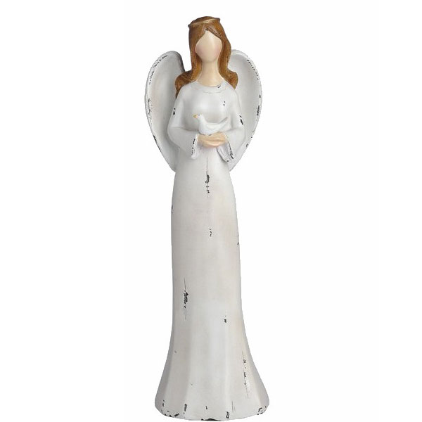 SPECIAL...ANGEL HOLDING DOVE 12inch (MOQ 3) | From WJ Sampson