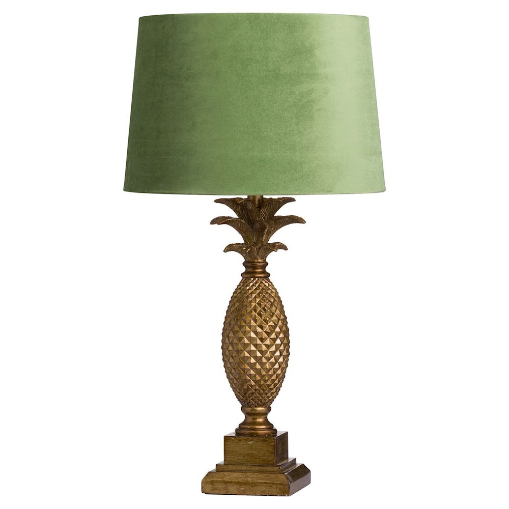 green pineapple lamp