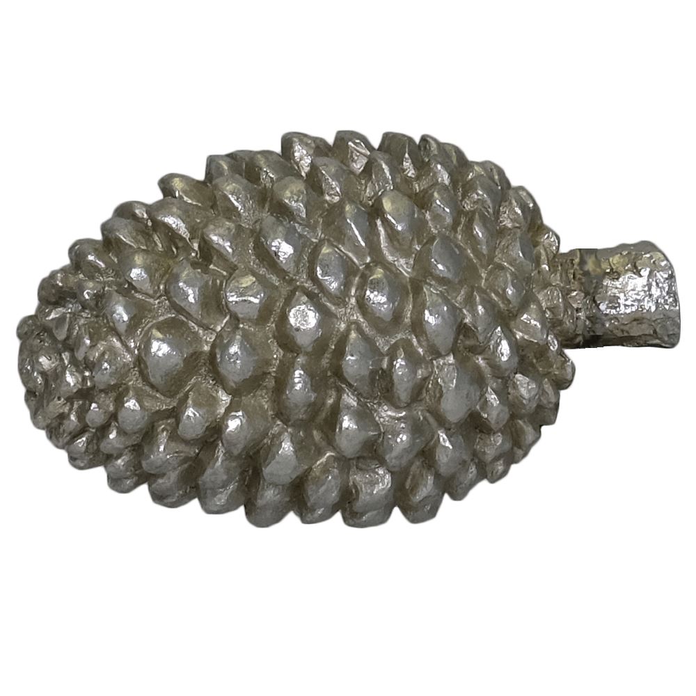 Silver Decorative Pinecone 16x9x9cm From Wj Sampson