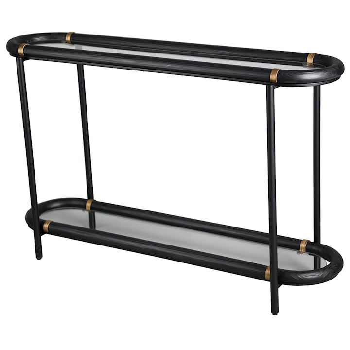 ROUNDED CONSOLE TABLE 130x36x82cm