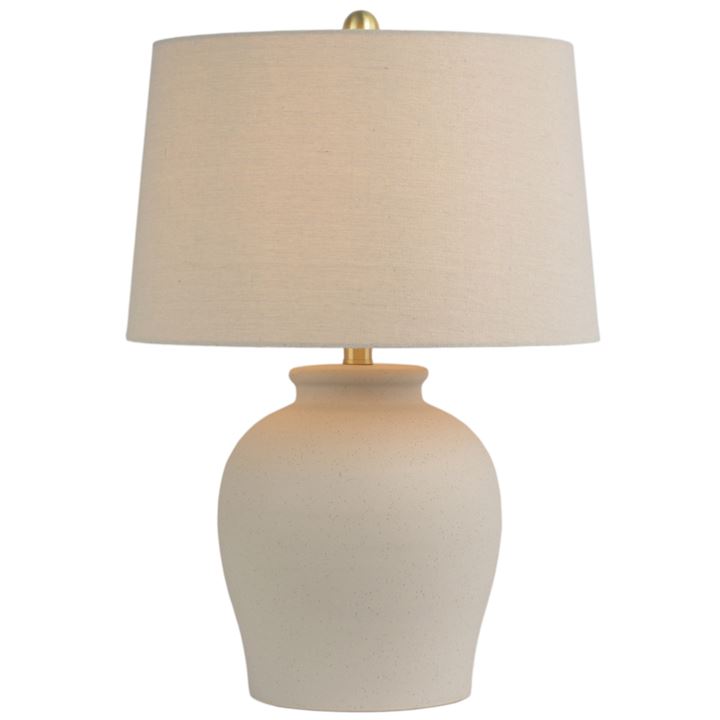 TABLE LAMP WITH OATMEAL SHADE 36x41x58cm