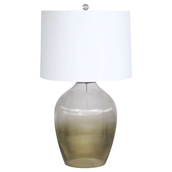 A/Q GREEN GLASS TABLE LAMP 41x43x75cm