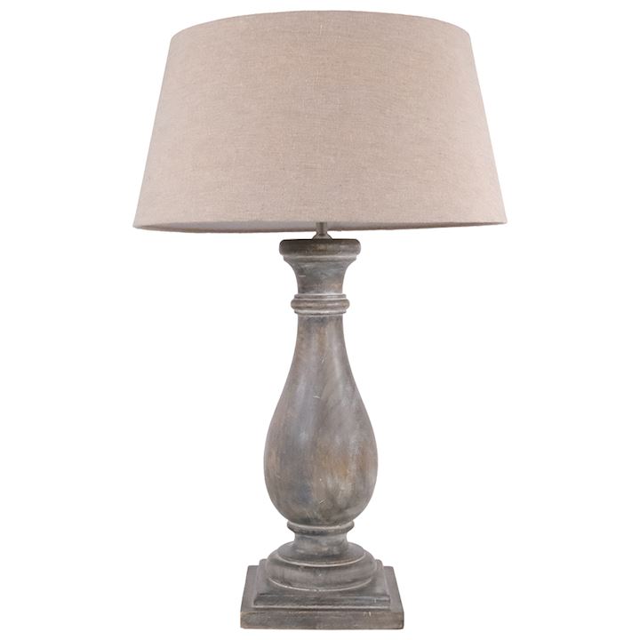 RUSTIC WOODEN TABLE LAMP 51x51x78cm