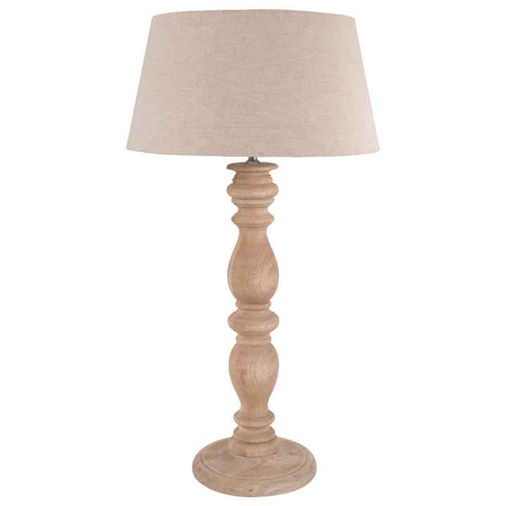 NATURAL WOODEN TABLE LAMP 35x35x82cm