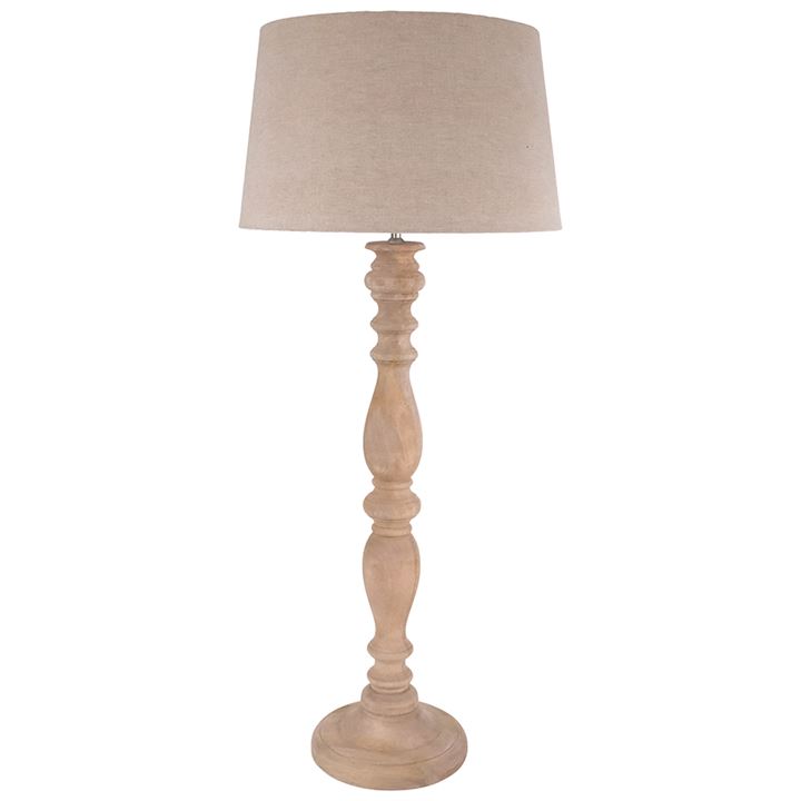 TALL NATURAL WOODEN LAMP 41x41x112cm