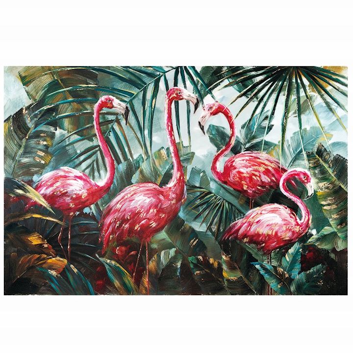 FLAMINGOES CANVAS 120x80cm