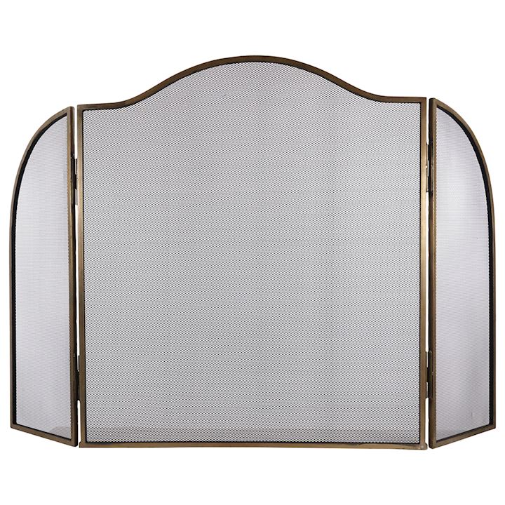 A/Q BRASS FIRE SCREEN 85cm