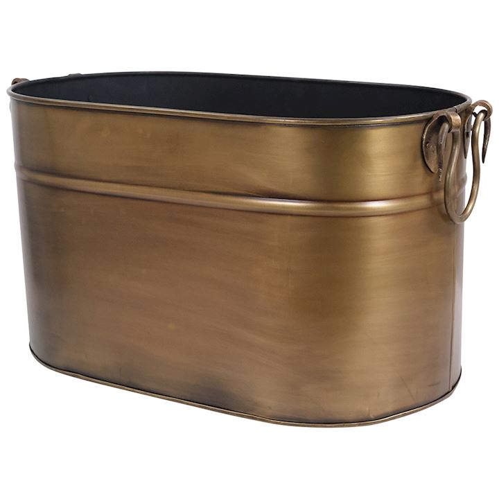 A/Q BRASS LOG BUCKET 52x31x30cm