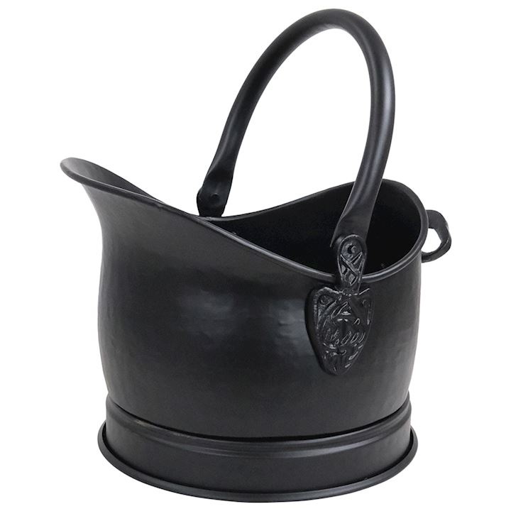 BLACK CELTIC COAL BUCKET 28cm