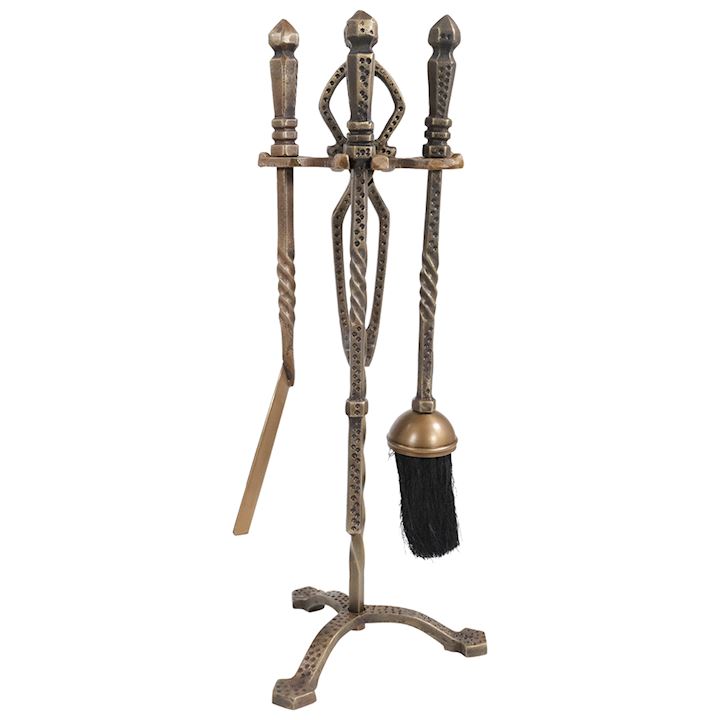 A/Q BRASS GOTHIC COMPANION SET 18x18x50cm